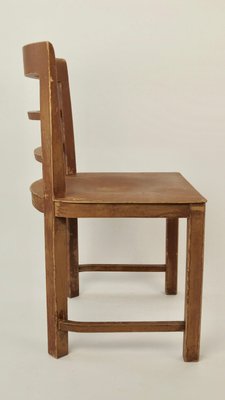 Early Modernistic Wooden Chairs, Austria, 1925, Set of 3-BAF-2032814