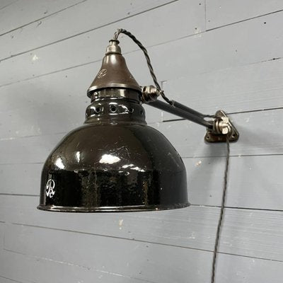 Early Rademacher Wall Lamp with Marked Enamel Roof-NPL-1720254