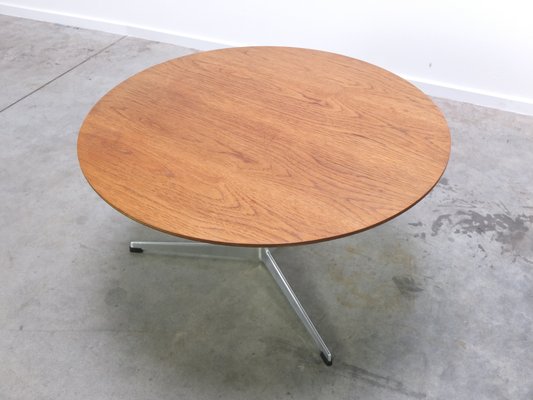 Early Round Teak Coffee Table by Arne Jacobsen for Fritz Hansen, 1960s-MHV-1275434