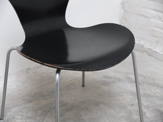 Early Series Chairs by Arne Jacobsen for Fritz Hansen, 1955, Set of 4-MHV-1798585