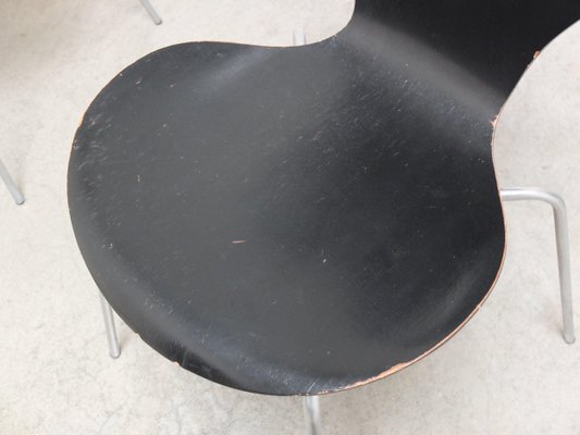 Early Series Chairs by Arne Jacobsen for Fritz Hansen, 1955, Set of 4-MHV-1798585