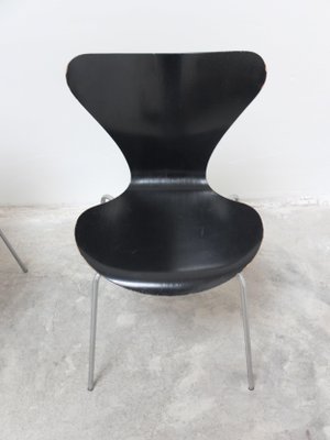 Early Series Chairs by Arne Jacobsen for Fritz Hansen, 1955, Set of 4-MHV-1798585