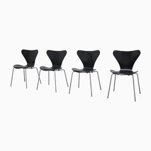 Early Series Chairs by Arne Jacobsen for Fritz Hansen, 1955, Set of 4-MHV-1798585