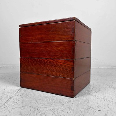 Early Shōwa Urushi Jūbako Wooden Stacking Boxes, Japan, 1930s-DWL-1737187