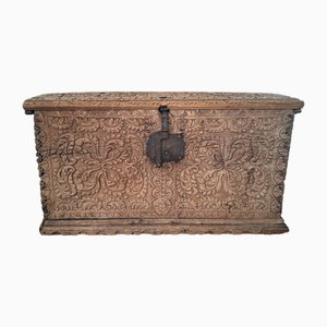 Early Spanish Gothic Renaissance Chest-KEU-2036193