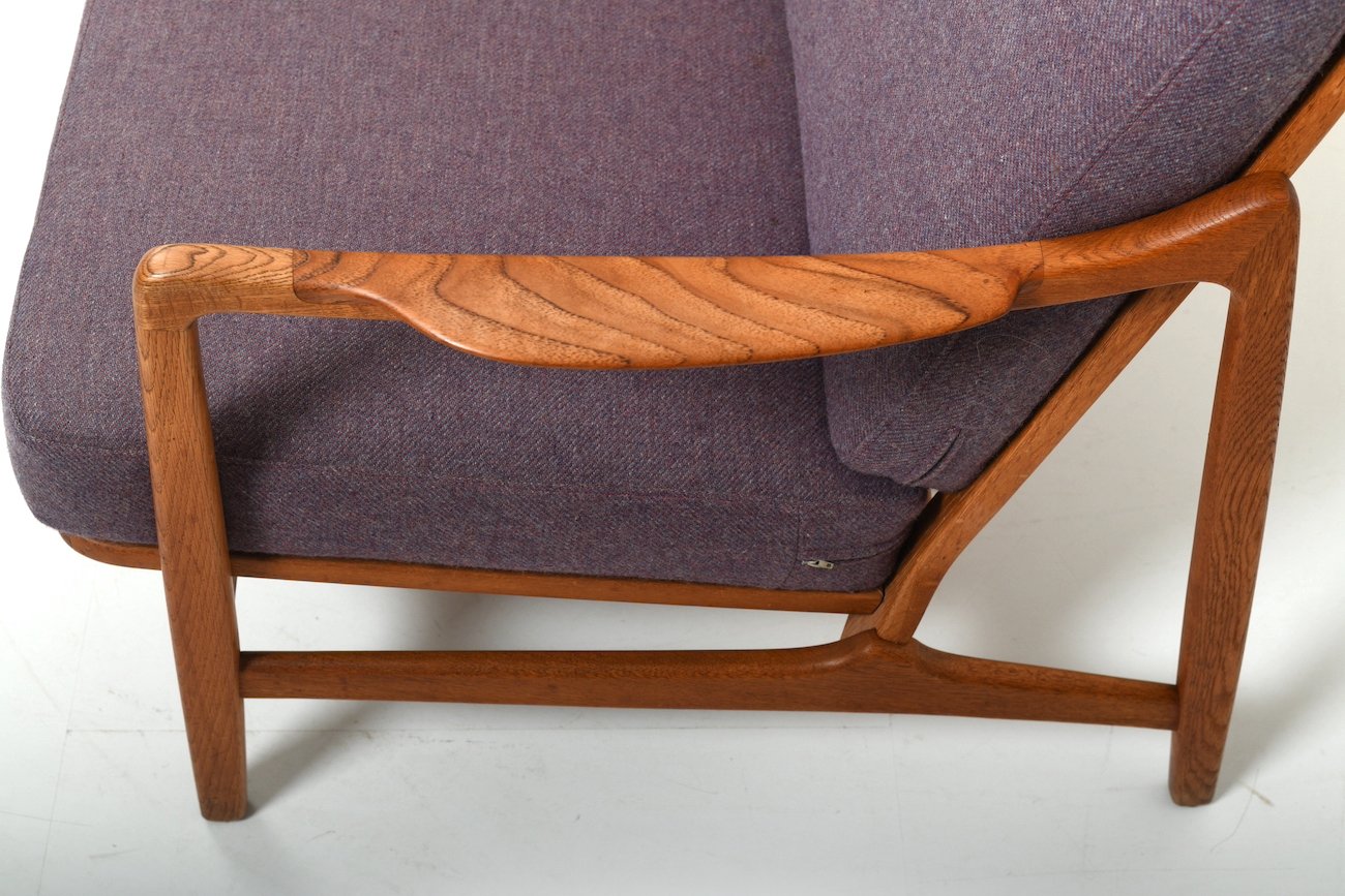 Early Teak & Oak Sofa Set by Tove & Edward Kindt-Larsen for France & Søn / France & Daverkosen, Set of 3