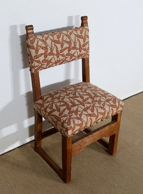 Early Twentieth Century Oak Chairs in the Style of Monastic, Set of 4-RVK-1146817