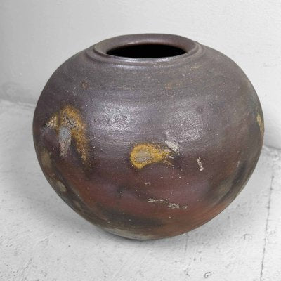 Earthenware Bizen-Yaki Tsubo Vase, Japan, 1920s-DWL-1761162