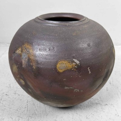 Earthenware Bizen-Yaki Tsubo Vase, Japan, 1920s-DWL-1761162