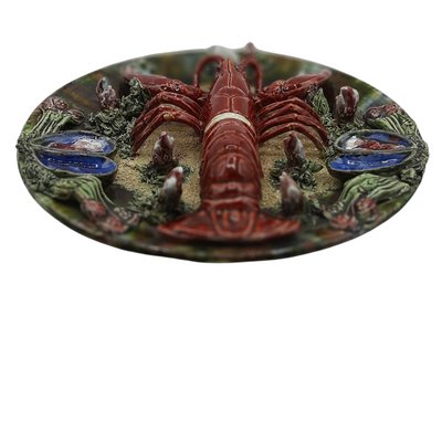 Earthenware Lobster Plates, Portugal, 1930s, Set of 2-TCS-1135291