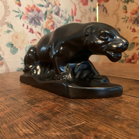 Earthenware Panther from Dubois, 1920s