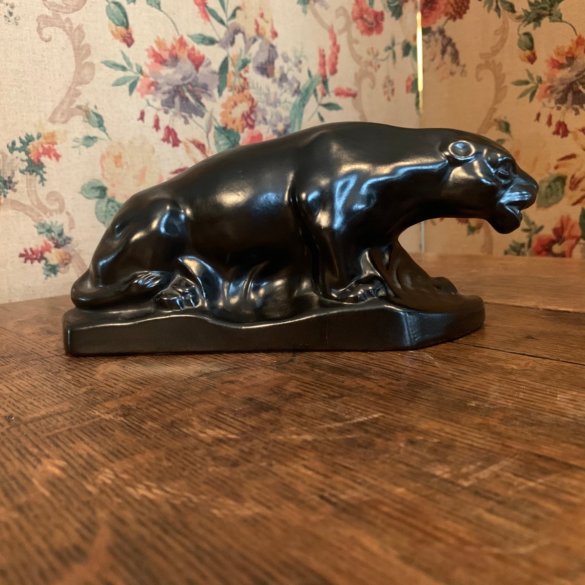 Earthenware Panther from Dubois, 1920s