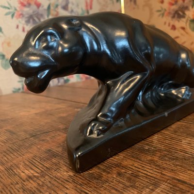 Earthenware Panther from Dubois, 1920s-VBM-859179