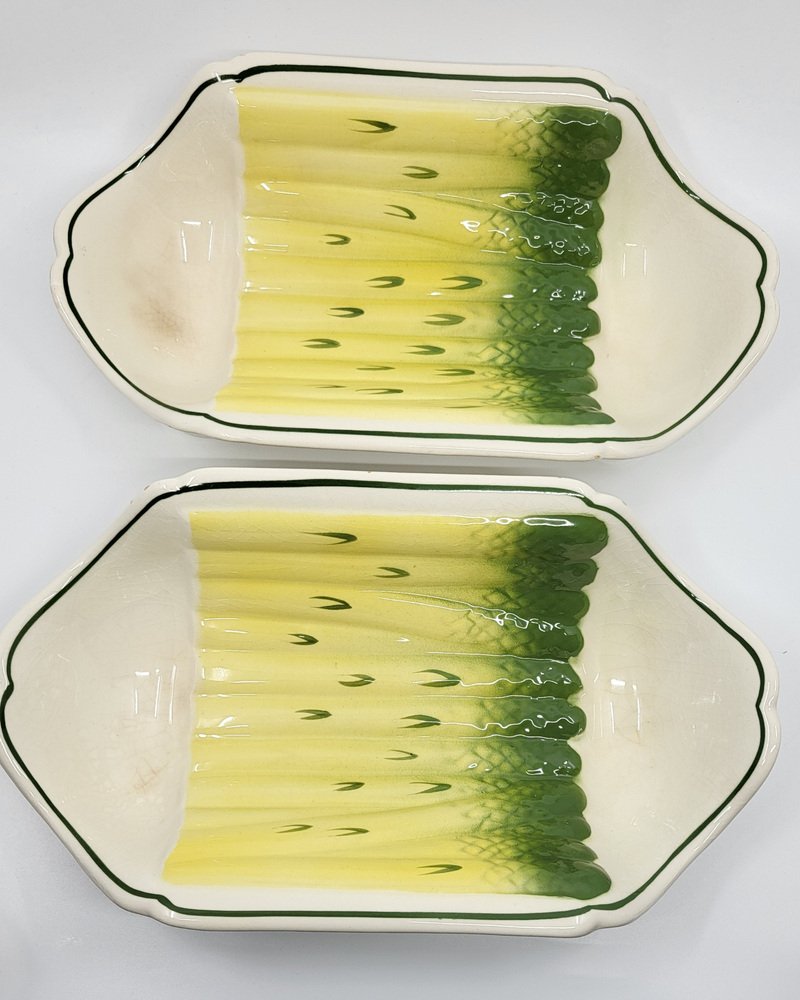 Earthenware Slip Dishes from Salins, 20th Century, Set of 2