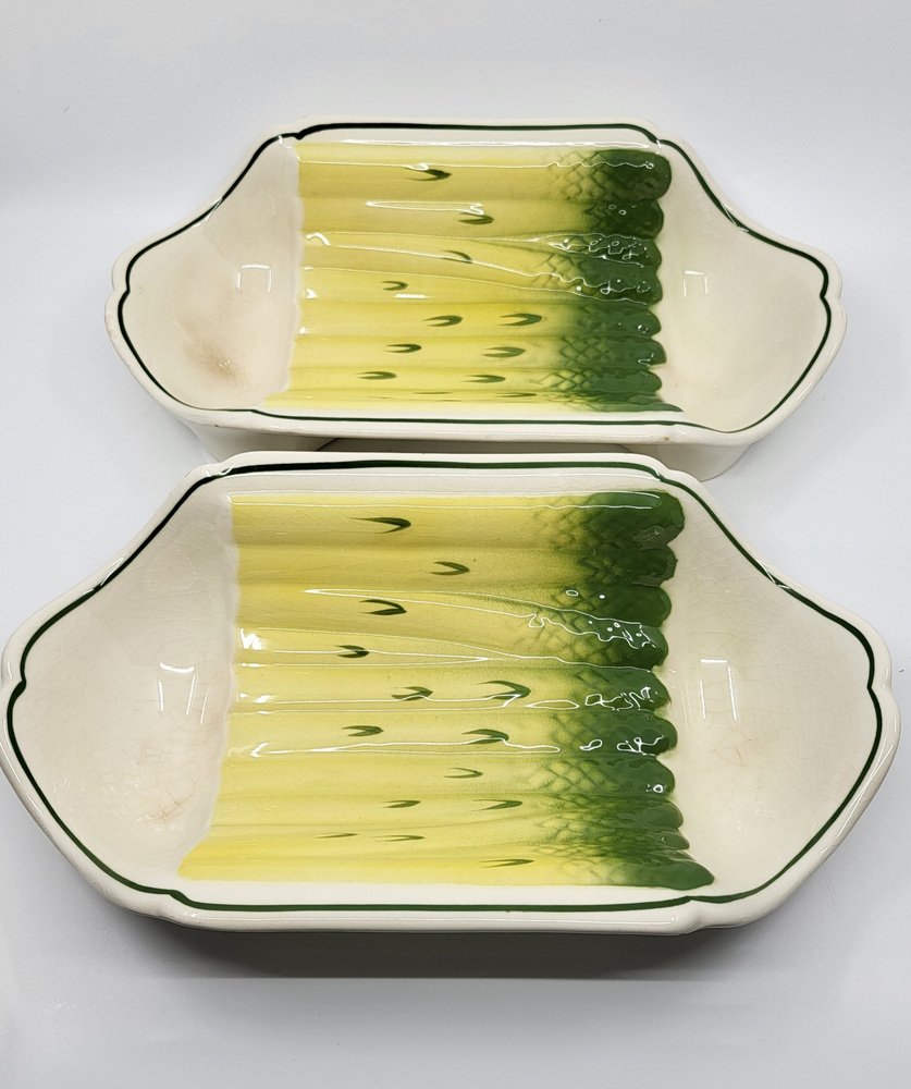 Earthenware Slip Dishes from Salins, 20th Century, Set of 2