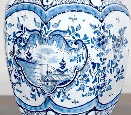 Earthenware Vase from Royal Delft, 20th Century-RVK-1441928