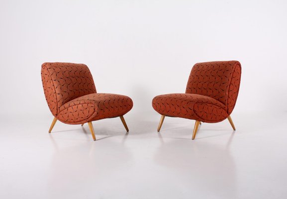 Easy Chair and Ottoman by Norman Bel Geddes, 1950s, Set of 2-OWS-861283