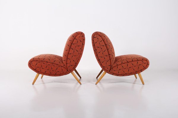 Easy Chair and Ottoman by Norman Bel Geddes, 1950s, Set of 2-OWS-861283