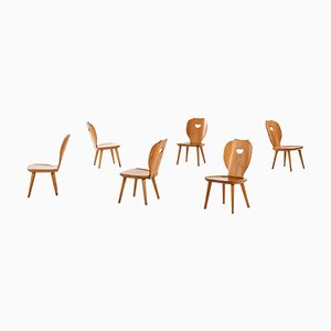 Easy Chairs by Carl Malmsten for Svensk Fur, 1950s, Set of 6-SC-774550