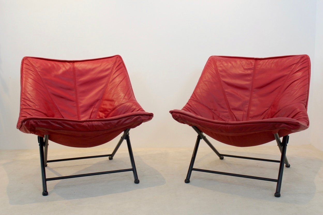 Easy Chairs by Teun Van Zanten for Molinari, 1970s, Set of 2