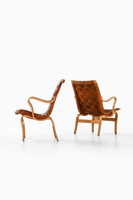 Easy Chairs in Birch and Leather by Bruno Mathsson, 1968, Set of 2-SC-2026575