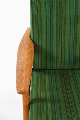 Easy Chairs in Oak with Original Fabric attributed to Hans Wegner, 1950s, Set of 2-SC-2022123