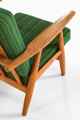 Easy Chairs in Oak with Original Fabric attributed to Hans Wegner, 1950s, Set of 2-SC-2022123