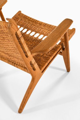 Easy Chairs in Oak, Woven Cane attributed to Hans Wegner, 1949, Set of 2-SC-2022128