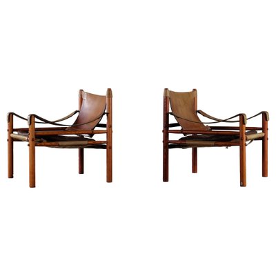 Easy Chairs Model Sirocco attributed to Arne Norell, 1970s, Set of 2-QU-1754816