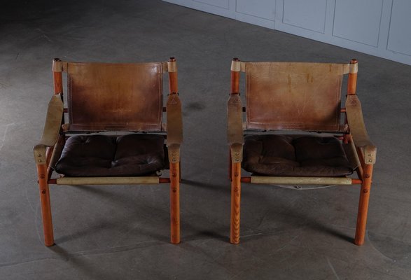 Easy Chairs Model Sirocco attributed to Arne Norell, 1970s, Set of 2-QU-1754816