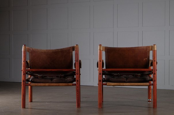 Easy Chairs Model Sirocco attributed to Arne Norell, 1970s, Set of 2-QU-1754816