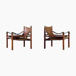 Easy Chairs Model Sirocco attributed to Arne Norell, 1970s, Set of 2-QU-1754816