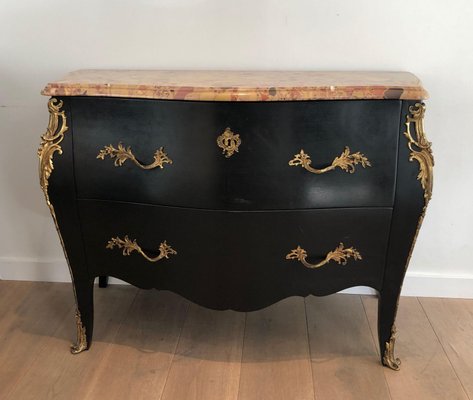 Ebonized Chest of Drawers with Bronze Elements from De Beyne Roubaix-BA-1535404