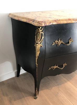 Ebonized Chest of Drawers with Bronze Elements from De Beyne Roubaix-BA-1535404