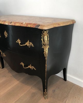 Ebonized Chest of Drawers with Bronze Elements from De Beyne Roubaix-BA-1535404