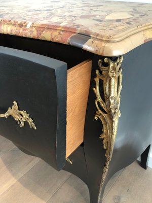 Ebonized Chest of Drawers with Bronze Elements from De Beyne Roubaix-BA-1535404