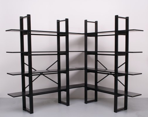 Ebonized Oak Shelving Units by Niels Gammelgaard, Denmark, 1970s, Set of 2-GCG-1215748