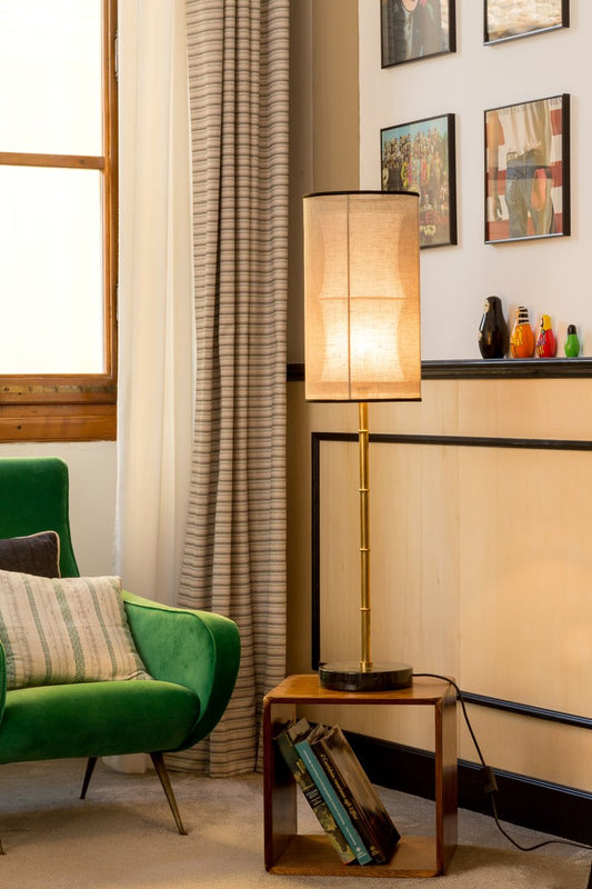 Eclectic Bamboo Stalk Table Lamp from Brass Brothers