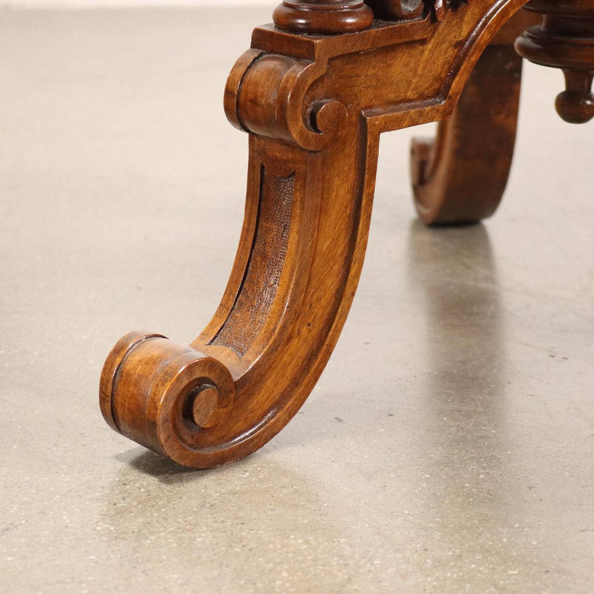 Eclectic Clothing Racks in Mahogany with Phytomorphic Motifs