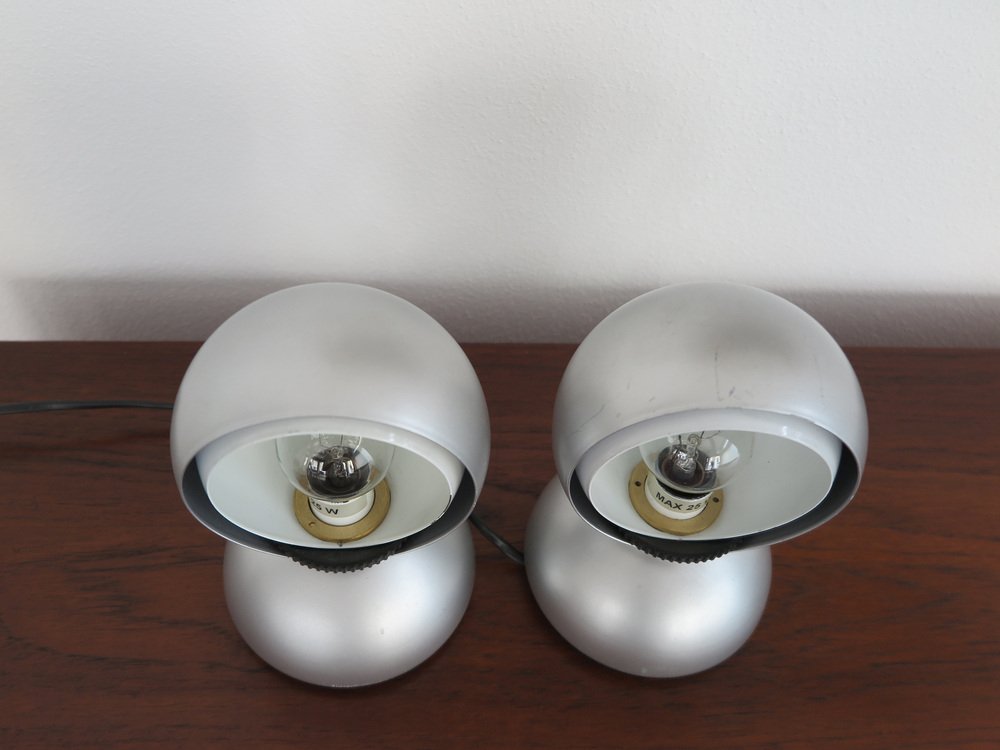 Eclisse Table Lamps by Vico Magistretti for Artemide, 1960s, Set of 2