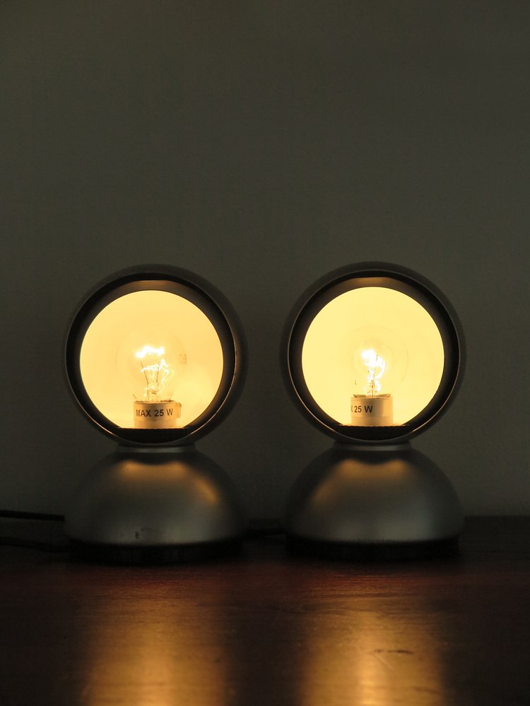 Eclisse Table Lamps by Vico Magistretti for Artemide, 1960s, Set of 2