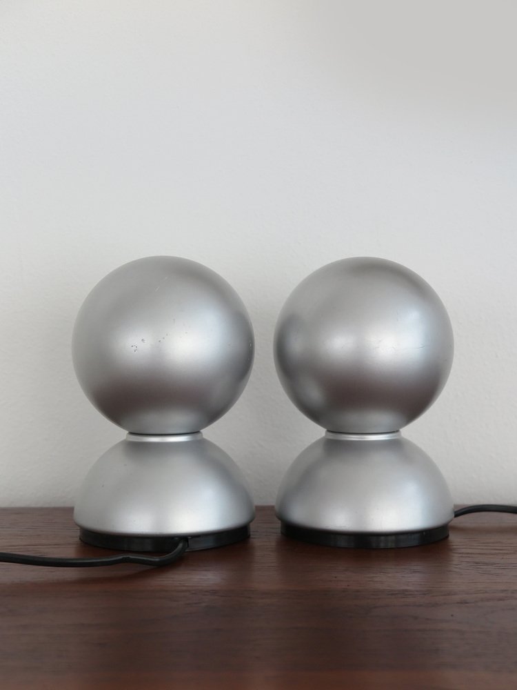 Eclisse Table Lamps by Vico Magistretti for Artemide, 1960s, Set of 2