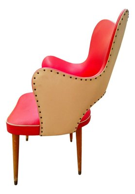 Eco Leather Chair by Gastone Rinaldi, 1950s-FIP-1299828