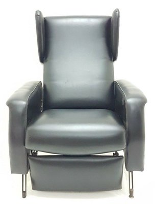 Eco-Leather Reclining Armchair, 1970s-FIP-1155622