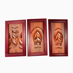 Eddy Parkiet, Wood of the World Sculptures, Wood, Set of 3-TCS-1128605