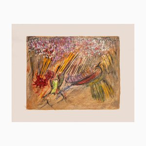 Edgar Stoebel, Composition, Mid-20th Century, Original Mixed Media-ZCI-799694