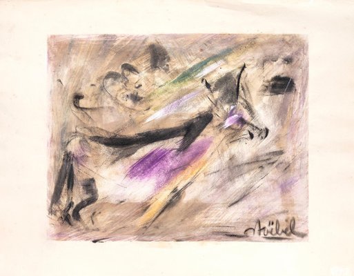 Edgar Stoebel, Composition, Mixed Media, 1970s-ZCI-802516