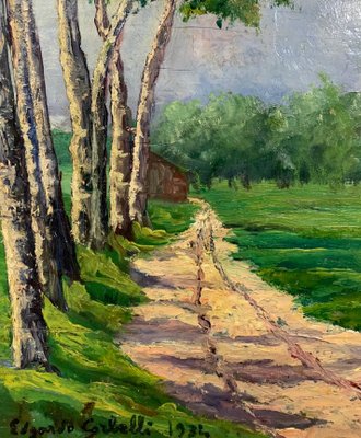 Edgardo Corbelli, Spring Landscape, 1934-QUE-944000