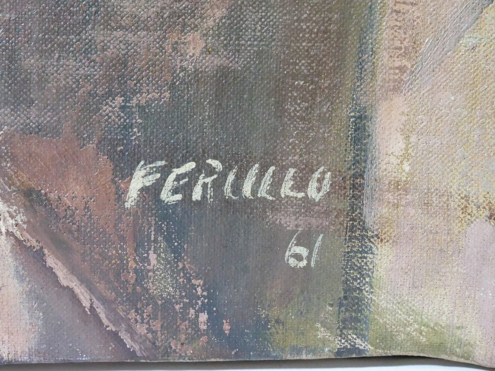 Edith Ferullo, Die drei Krüge, Oil on Canvas, 1961