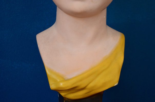 Edmée, Art Deco Bust of a Young Woman, 20th Century, Plaster-AIU-1725575